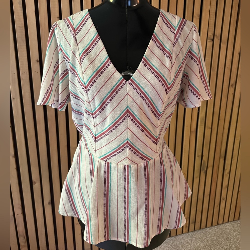 Monteau Striped Blouse